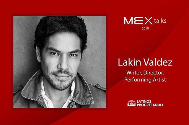 Next up on the #RoadtoMEXtalks, we are proud to shine the speaker spotlight on Lakin Valdez. Born and raised in the extended family of El Teatro Campesino, Lakin served as the company’s Associate Artistic Director from 2000-2005. 
Join him and four other speakers at this year’s #MEXtalks on September 6th at the Goodman Theatre. Get your tickets today [LINK IN BIO] before they sell out!