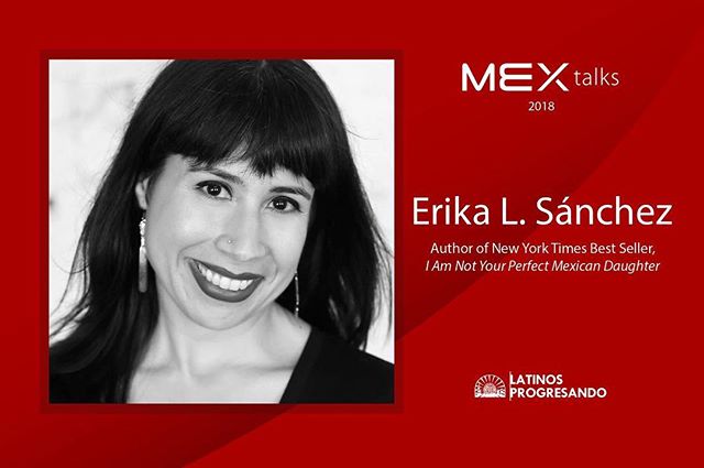 Today, we’re shining the #MEXtalks speaker spotlight on the daughter of Mexican immigrants @erikalsanchez. A poet, essayist, and fiction writer, she is the author of the poetry collection, Lessons on Expulsion (Graywolf), a finalist for the PEN America Open Book Award. She is also a 2017-2019 Princeton Arts Fellow. #RoadtoMEXtalks

Join her and four other amazing speakers at MEX talks 2018 on September 6th at the Goodman Theatre. There’s only a few tickets left, so get yours today at: goodmantheatre.org/mextalks