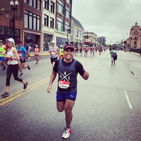 Our second LP runner of the day, David Barajas Cervantes, crossing the finish line! ? 
Congratulations, David- member of our legal services team! #Run4Latinos #TeamLatinos