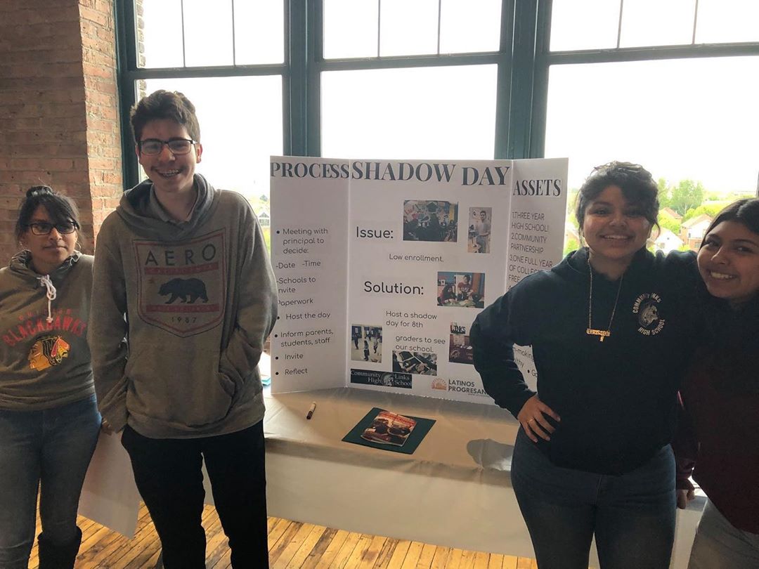 Youth Engagement Coordinator, Andrew Sparks joined the Student Voice Committee at Community Links High School at the annual Action Civics Showcase to showcase their project addressing low enrollment at their high school. #YouthVoice
