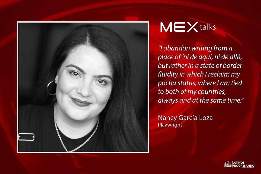 We’re shining the speaker spotlight on Nancy Garcia Loza this week–a self-taught pocha playwright and producer rooted in Chicago, Illinois and Jalisco, México. Her audio drama BRAVA: a folktale con música launched Make-Believe Association’s inaugural season this year and was named one of Goodman Theatre’s 19/20 Season Playwrights Unit members. #RoadtoMEXtalks
.
.
.
Join her and four other phenomenal speakers at this year’s #MEXtalks on September 12th at Venue SIX10. Get your tickets today: latinospro.org/mex-talks