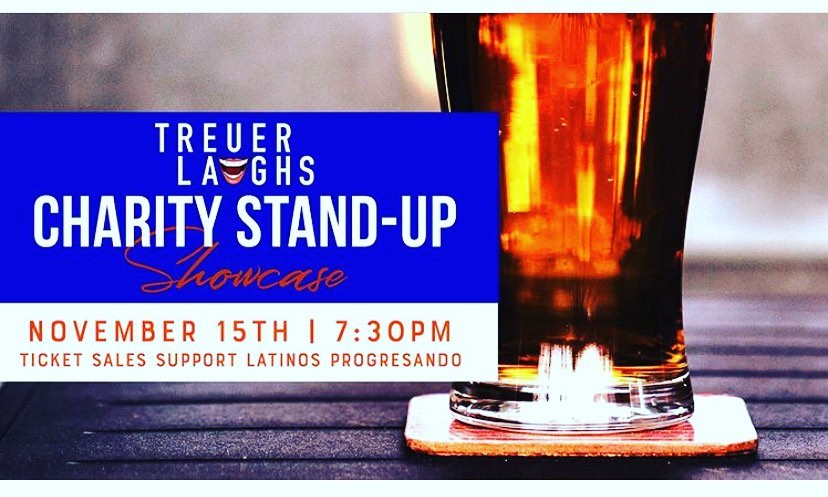 Enjoy a night of stand up comedy ? to raise money for Latinos Progresando this Friday, November 15th! @treuerlaughs @theirishoak .
Get your tickets now! ? link in bio