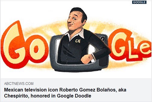 Thank you @Google for honoring and celebrating a Mexican icon! “Gómez Bolaños has been called the Charlie Chaplin of Mexico and is regarded as one of the most important Spanish-language humorists of all time.“ #MEXtalksMonday .
.
.
.
LINK IN BIO