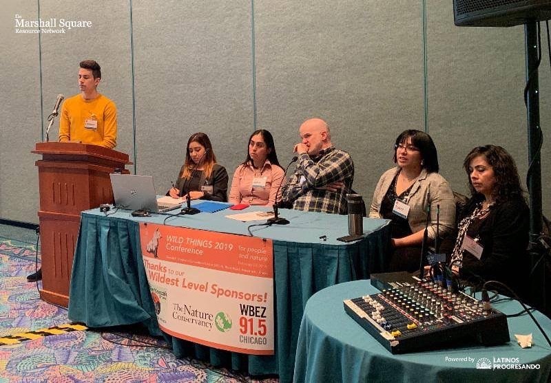 Representatives of Marshall Square Resource Network member organizations, including LP’s very own Jennifer Idrovo and Adela Perez, presented “Creating a Forum to Discuss Urban Green Space Through the Lens of Community Health and Safety” at the 2019 Wild Things Conference in Rosemont, Illinois.
Jen and Adela, with Network partners Dan Fulwiler of @esperanzahealthcenters , Gladiz Nava of @openlands.chicago , and community resident leader Julia Vega, spoke about the Marshall Square Resource Network’s successful engagement of community members and organizations in activating green spaces to promote community health. The panel discussion was moderated by Forrest Cortes of The Nature Conservancy in Illinois.